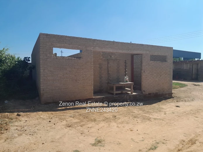 Masvingo: 2,000m² Commercial property with Unfinished Brick Shell