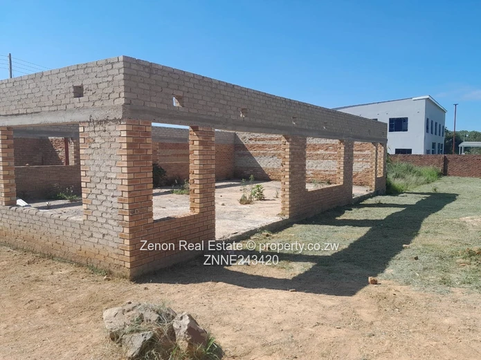 Masvingo: 2,000m² Commercial property with Unfinished Brick Shell